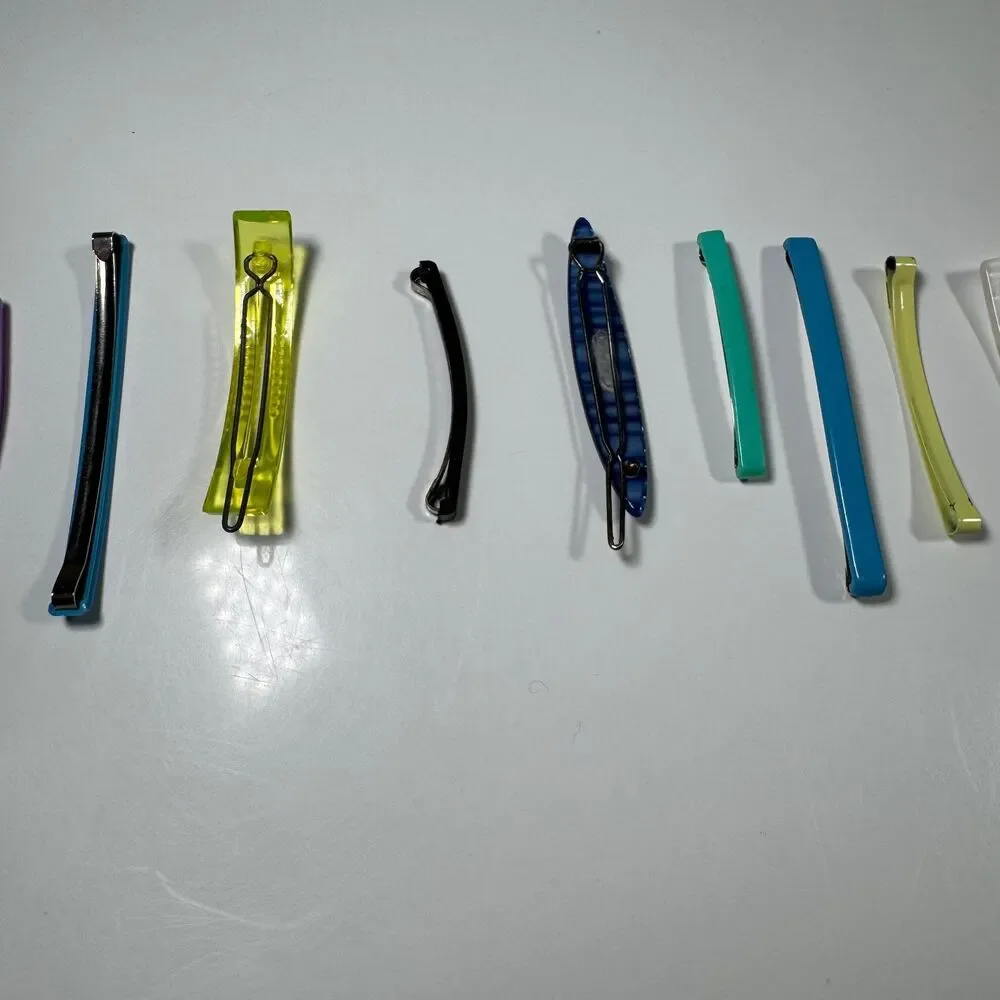 Vintage 80s 90s Hair Accessories LOT of 30 Flattron Barrettes Banana Clip Combs